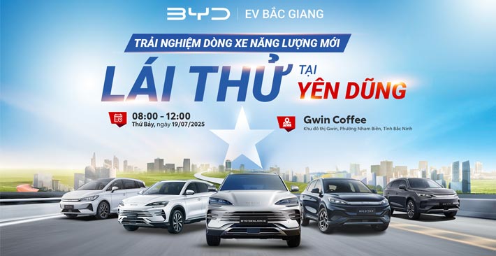 Chương trình lái thử xe BYD tại Yên Dũng